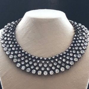 Vintage Signed Zara Crystal Statement Necklace